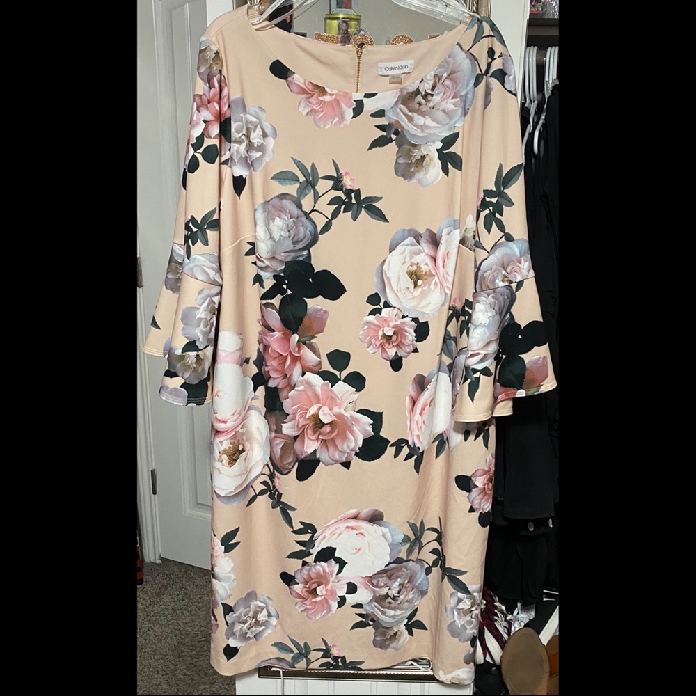 Calvin Klein blush dress